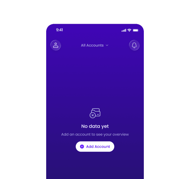 Add account screen
