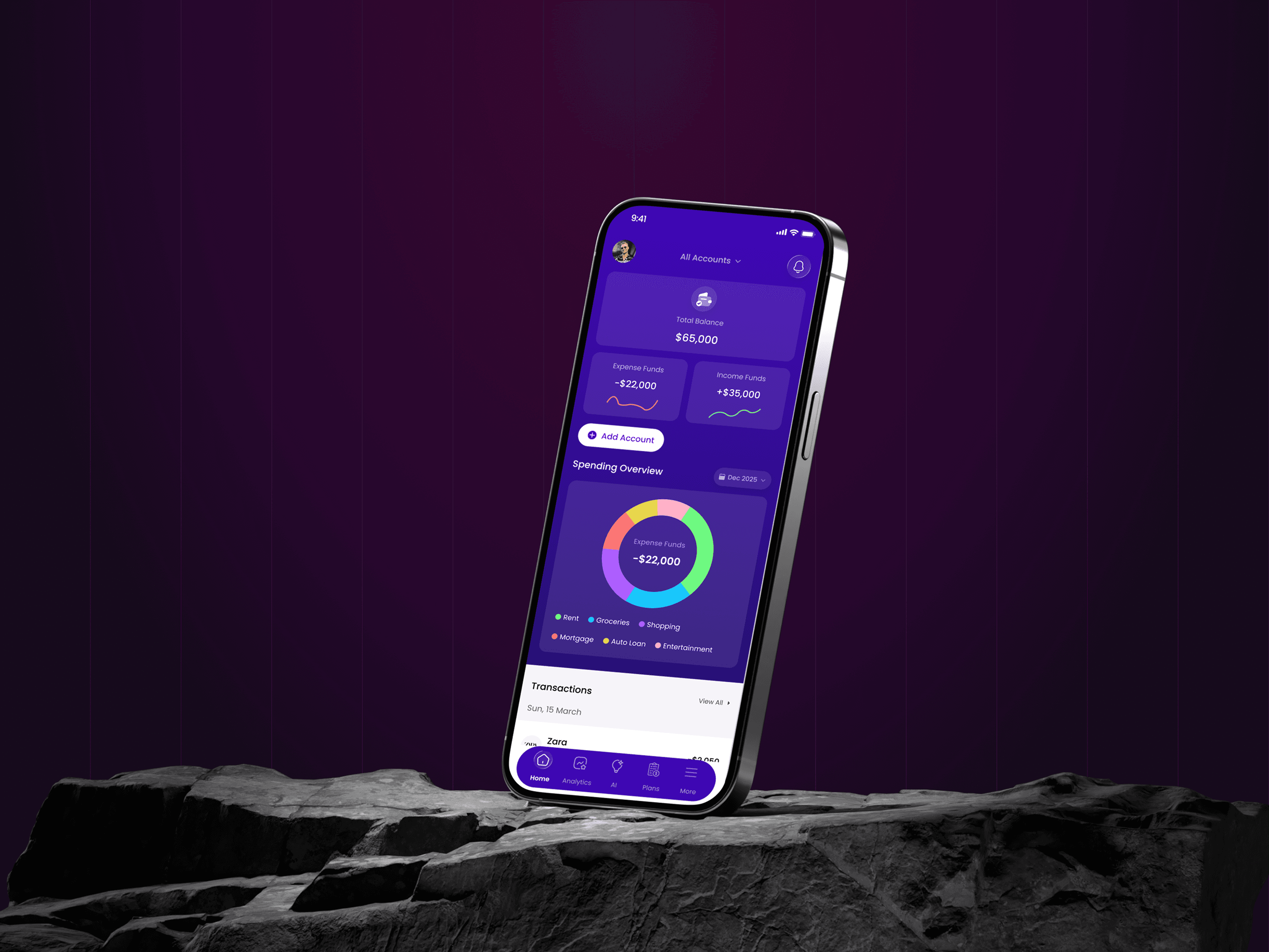 Kleer app displayed on iPhone