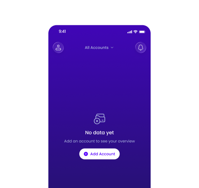 Add account screen